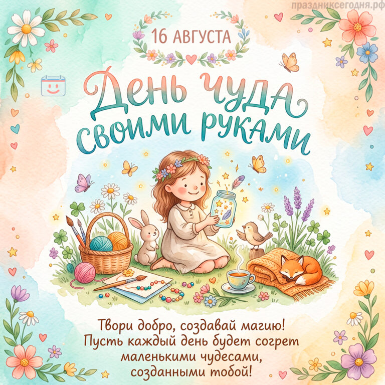 Открытка ко дню чуда своими руками 16 августа
