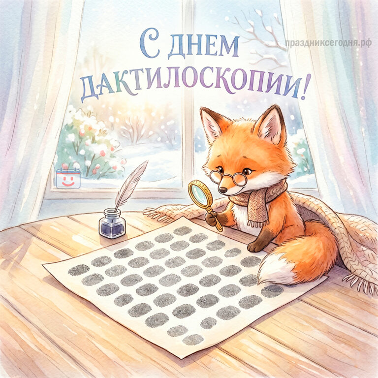 открытка ко дню дактилоскопии 18 апреля