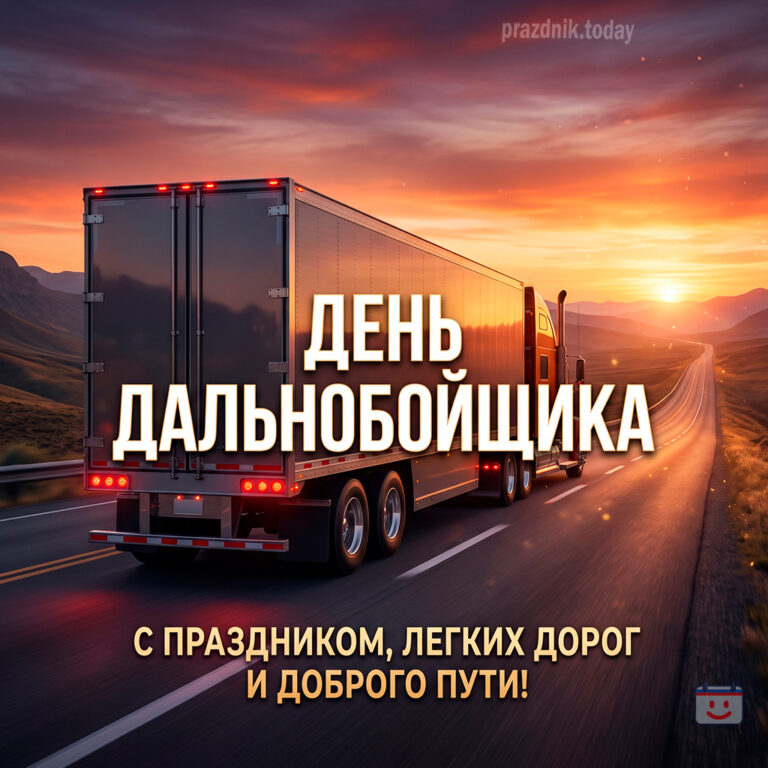 Открытка ко дню дальнобойщика 29 августа