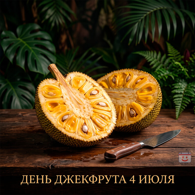 Открытка ко дню джекфрута 4 июля