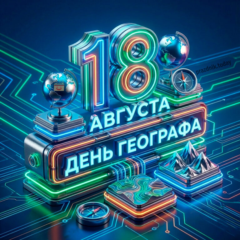 день географа праздник открытка 18 августа