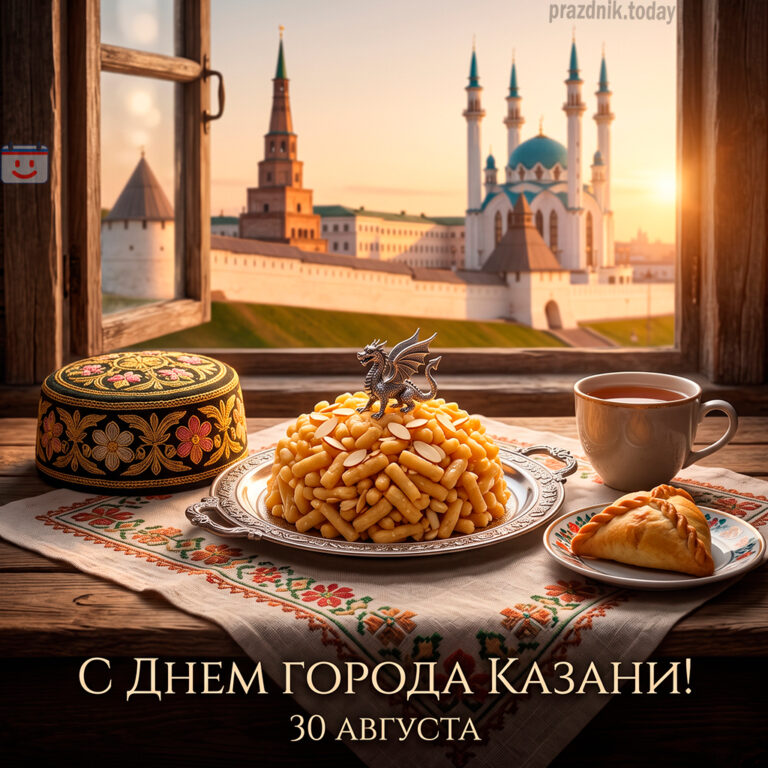 Открытка ко дню города Казани 30 августа