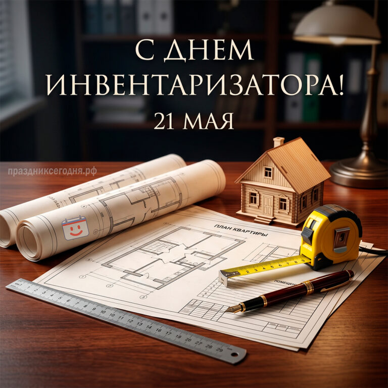 Открытка ко дню инвентаризатора (День работника БТИ) 21 мая