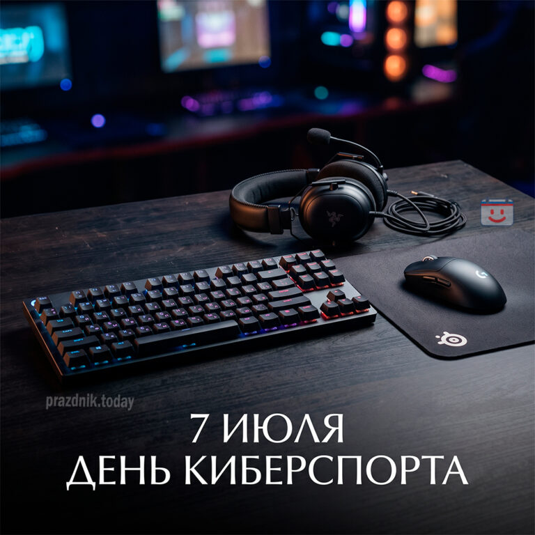 Открытка ко дню киберспорта 7 июля