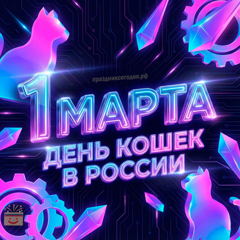 день кошек в России открытка праздник 1 марта