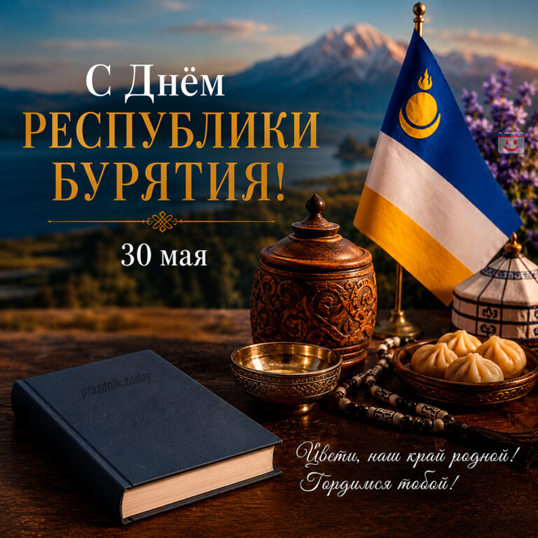 Открытка ко дню Республики Бурятия 30 мая
