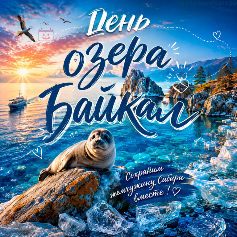Открытка ко дню озера Байкал