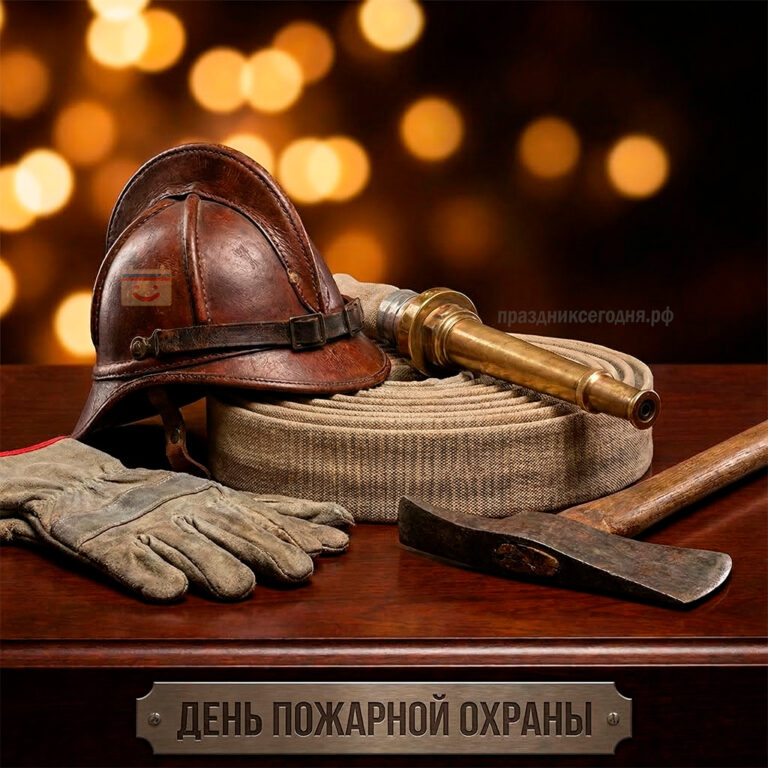 Открытка ко дню пожарной охраны 30 апреля