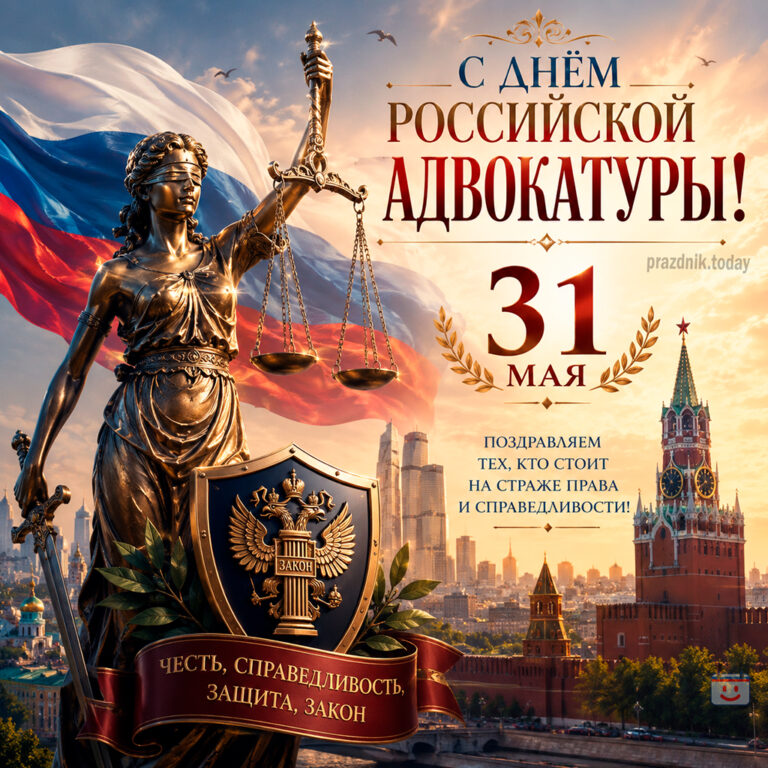 Открытка ко дню российской адвокатуры 31 мая