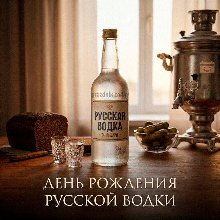 31 января праздник открытка день рождения русской водки