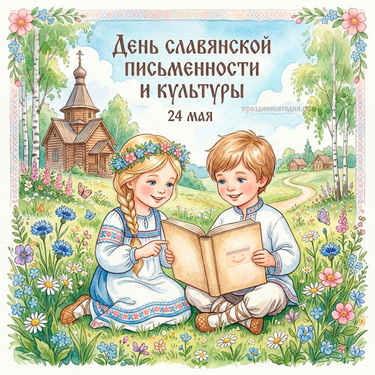 24 мая день славянской письменности и культуры праздник открытка