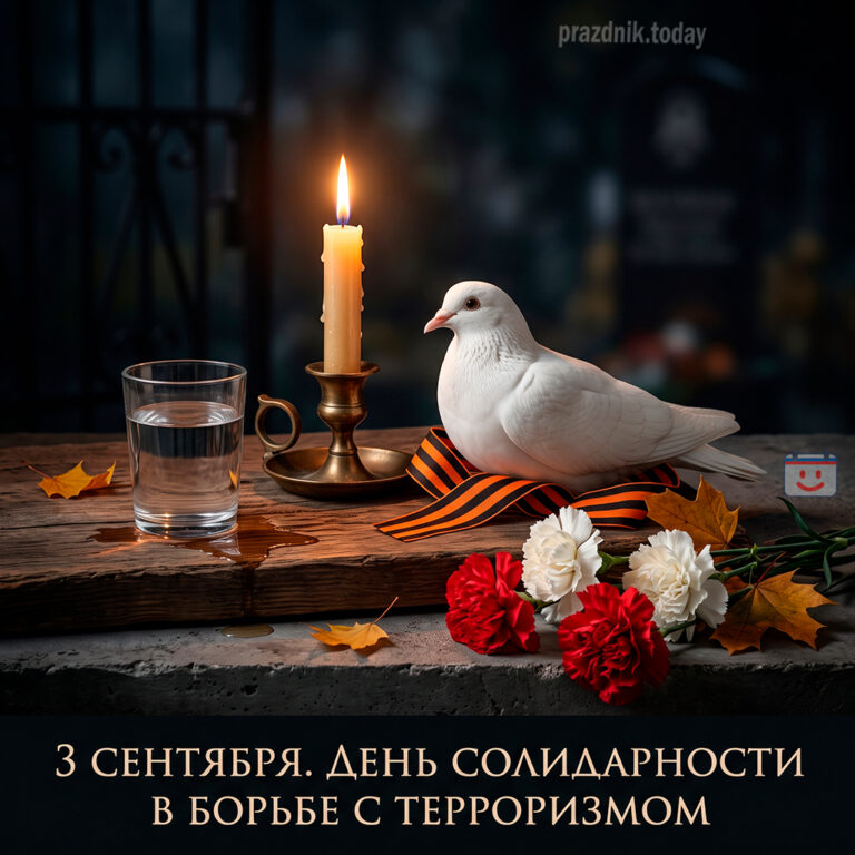 Открытка ко дню солидарности в борьбе с терроризмом 3 сентября