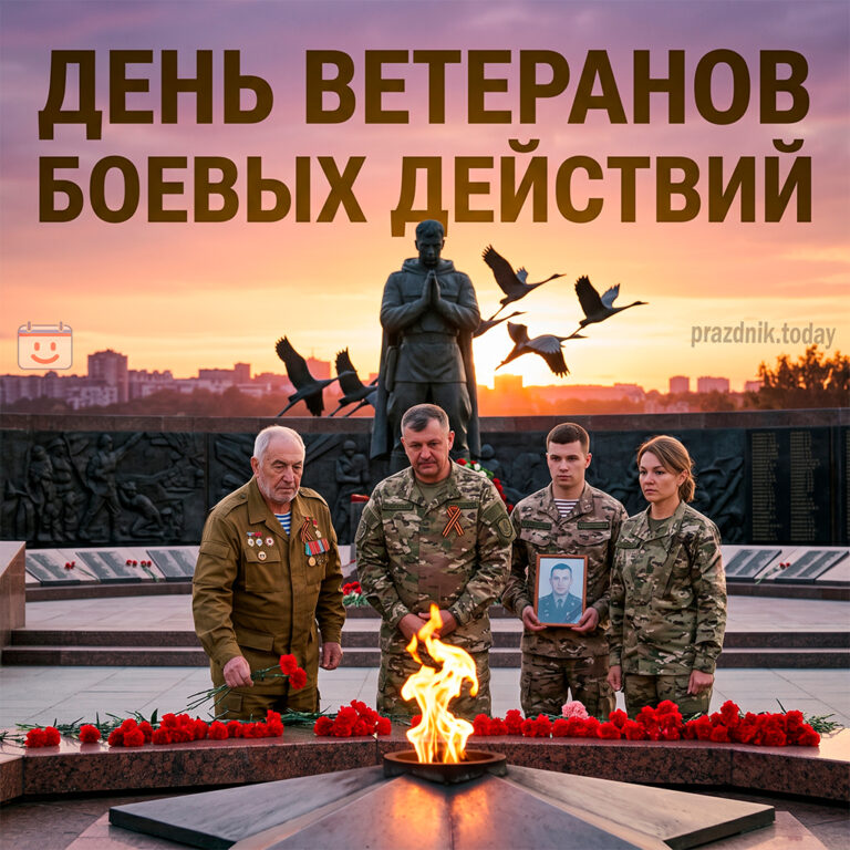 Открытка ко дню ветеранов боевых действий 1 июля