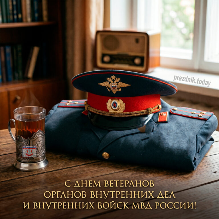 открытка ко дню ветеранов органов внутренних дел и внутренних войск МВД России 17 апреля