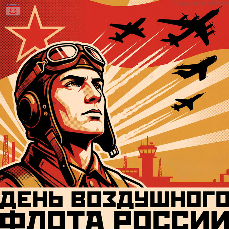 Открытка ко дню Воздушного Флота России