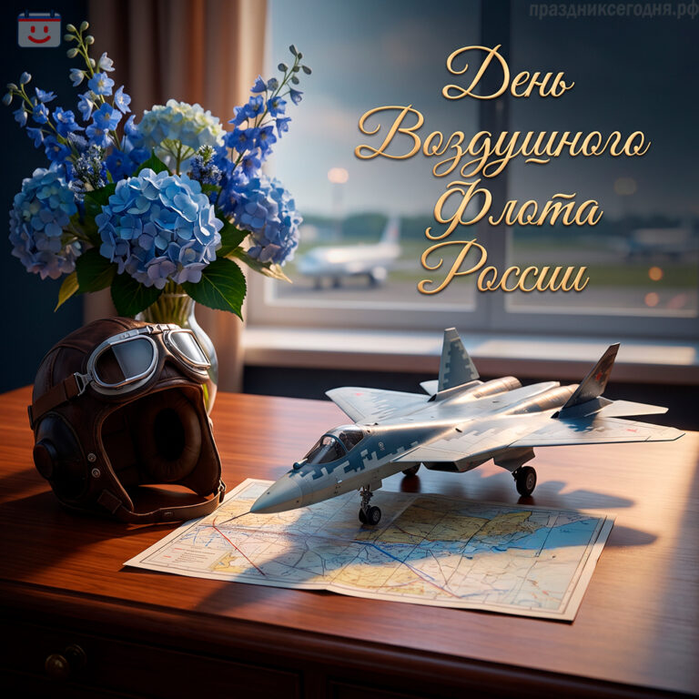 Открытка ко дню Воздушного Флота России