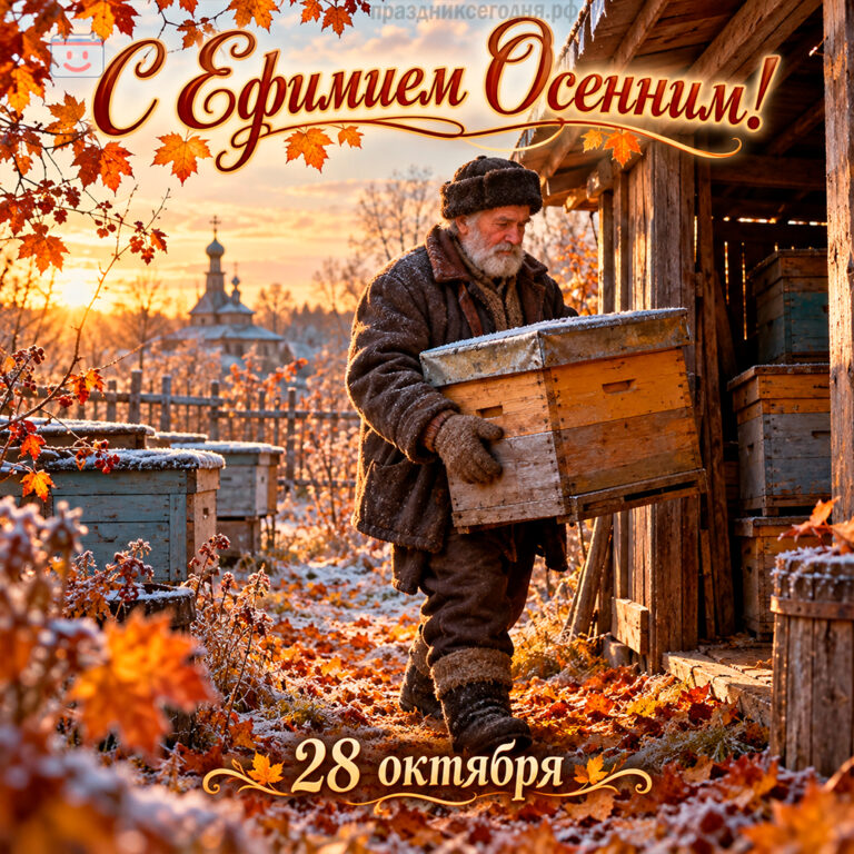 Открытка для праздника Ефимий Осенний 28 октября