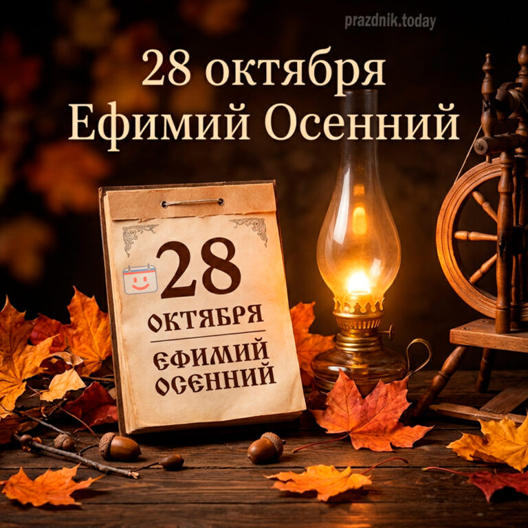 Открытка для праздника Ефимий Осенний 28 октября