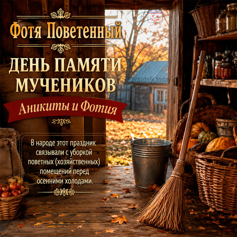 Открытка ко дню Фоти Поветенного