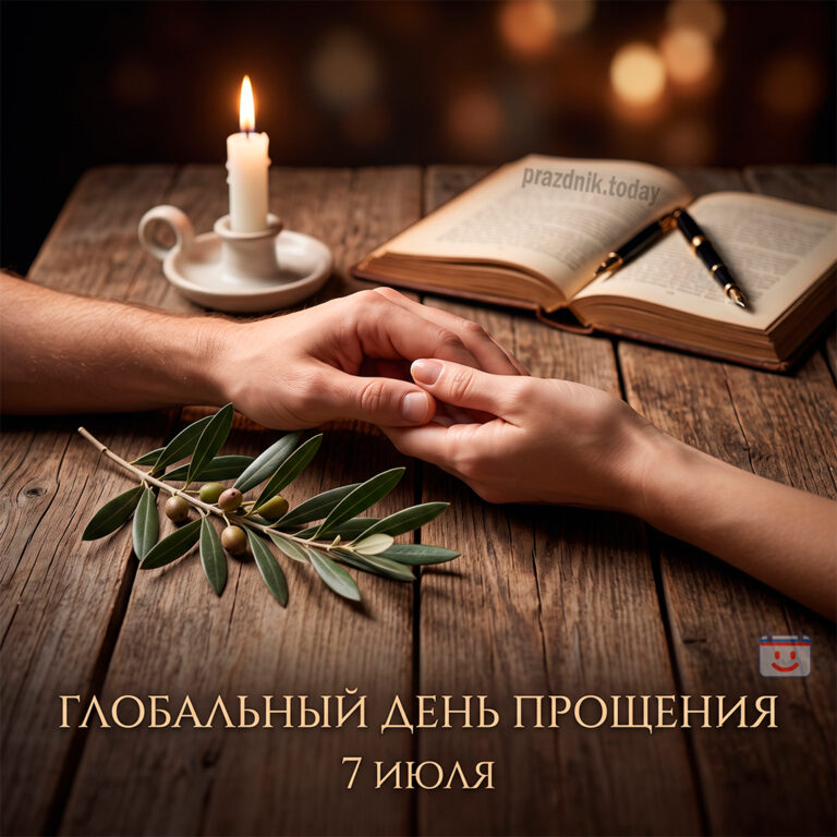 Открытка ко дню прощения 7 июля