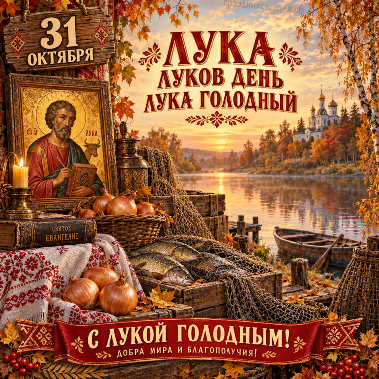 Открытка луков день 31 октября
