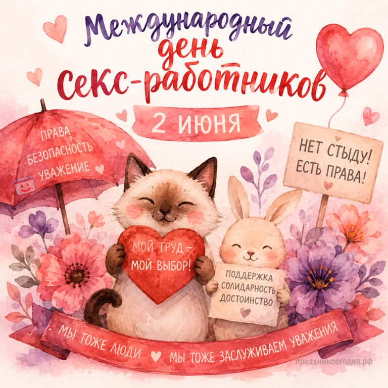 Открытка к Международному дню секс-работников 2 июня