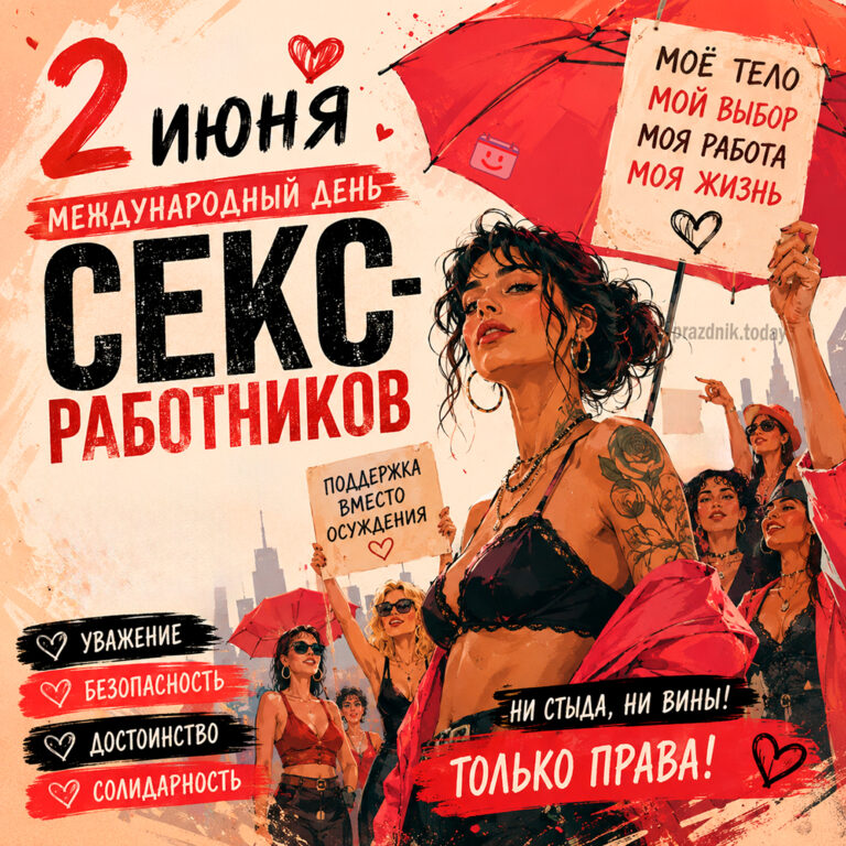 Открытка к Международному дню секс-работников 2 июня