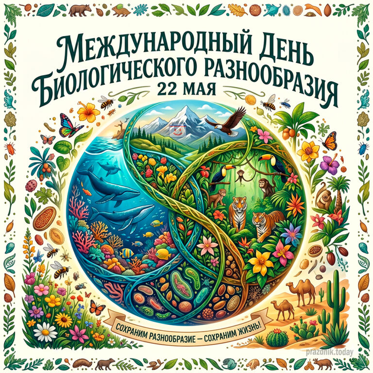 Открытка к Международному дню биологического разнообразия 22 мая