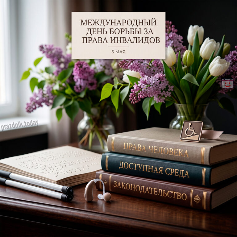 Открытка к Международному дню борьбы за права инвалидов 5 мая