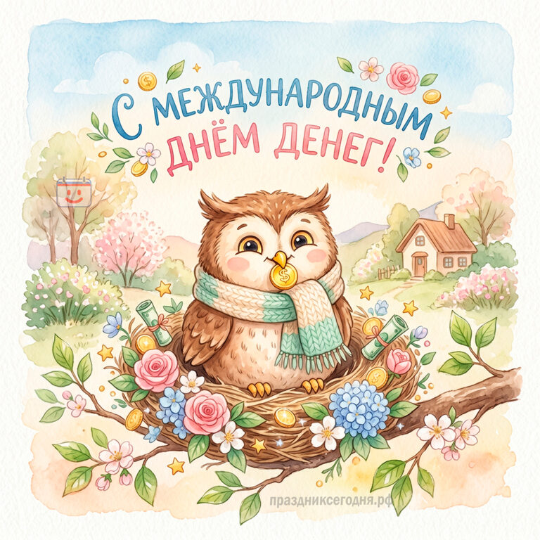 открытка с Международным днём денег 17 апреля