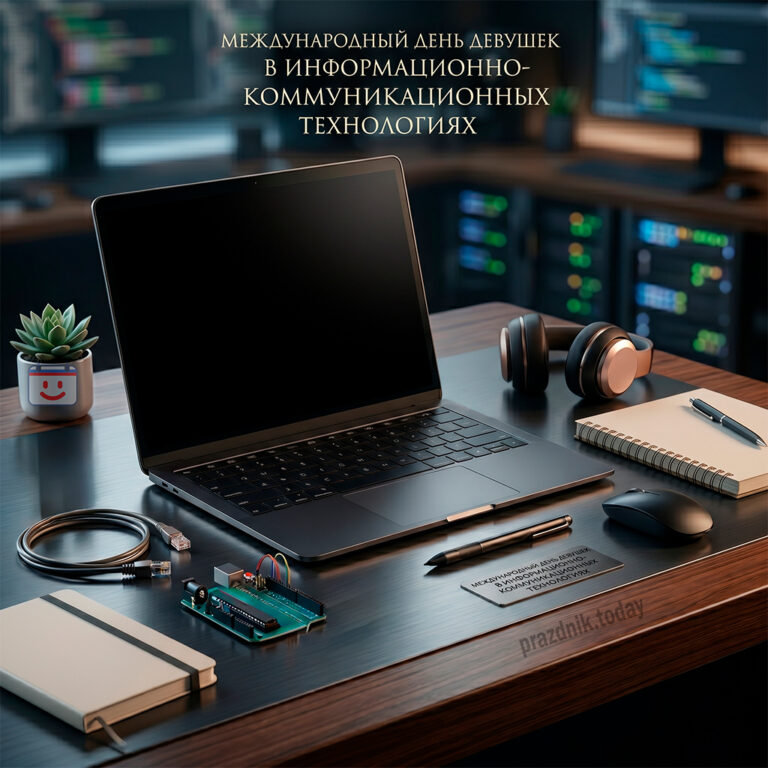 открытка ко дню девушек в информационно-коммуникационных технологиях