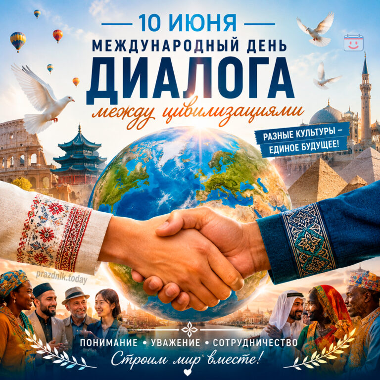 Открытка к Международному дню диалога между цивилизациями 10 июня