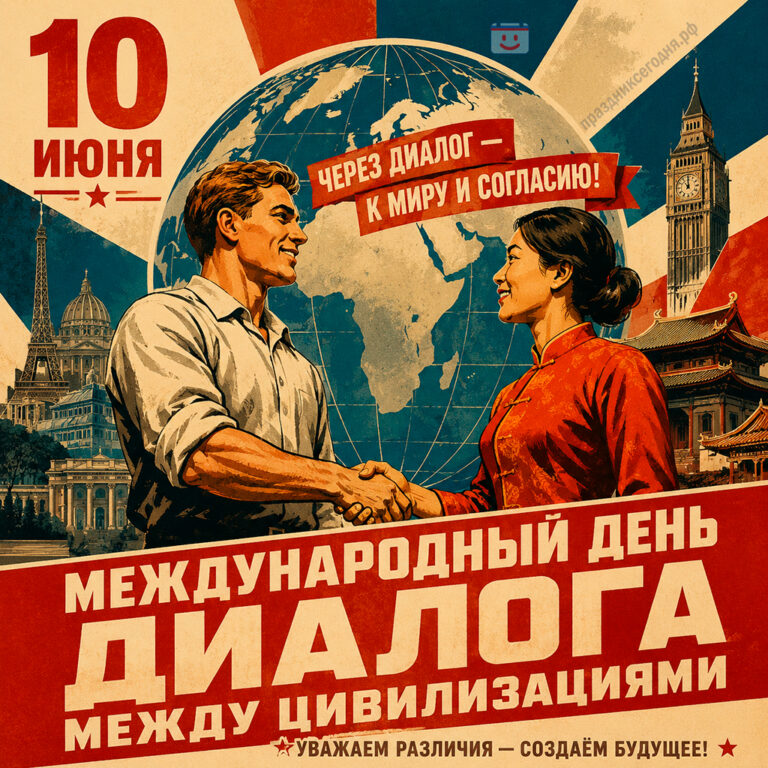 Открытка к Международному дню диалога между цивилизациями 10 июня