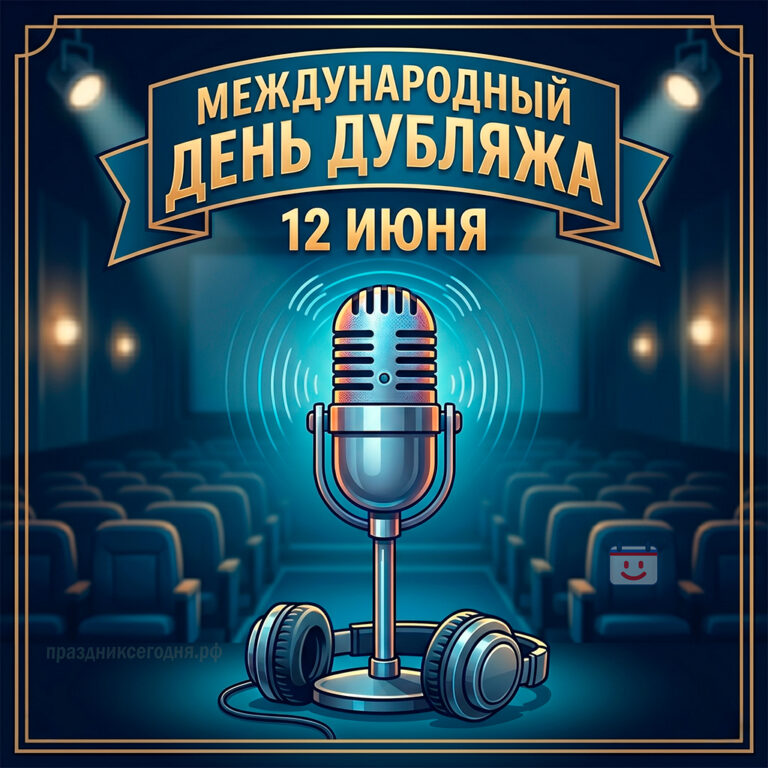 Открытка к Международному дню дубляжа 12 июня