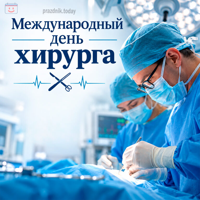 Открытка к Международному дню хирурга