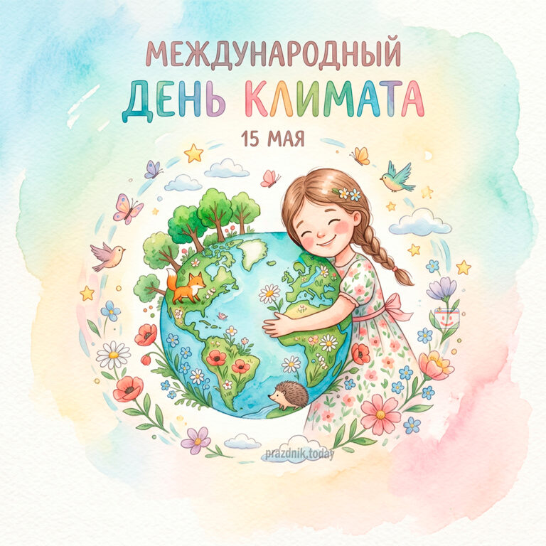 Открытка к Международному дню климата 15 мая