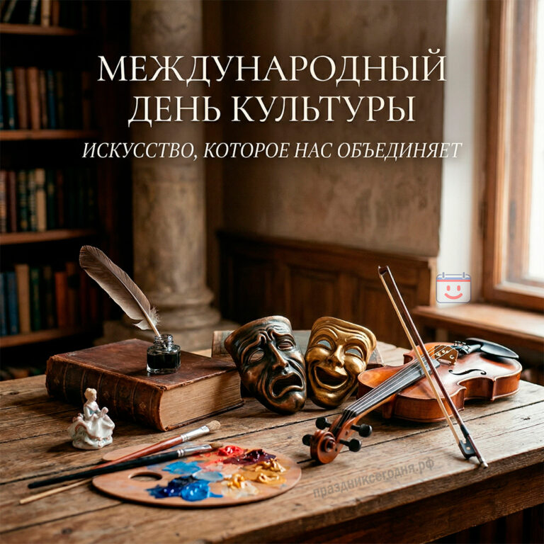 открытка с праздником международный день культуры 15 апреля