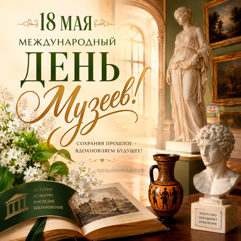 Открытка к Международному дню музеев 18 мая