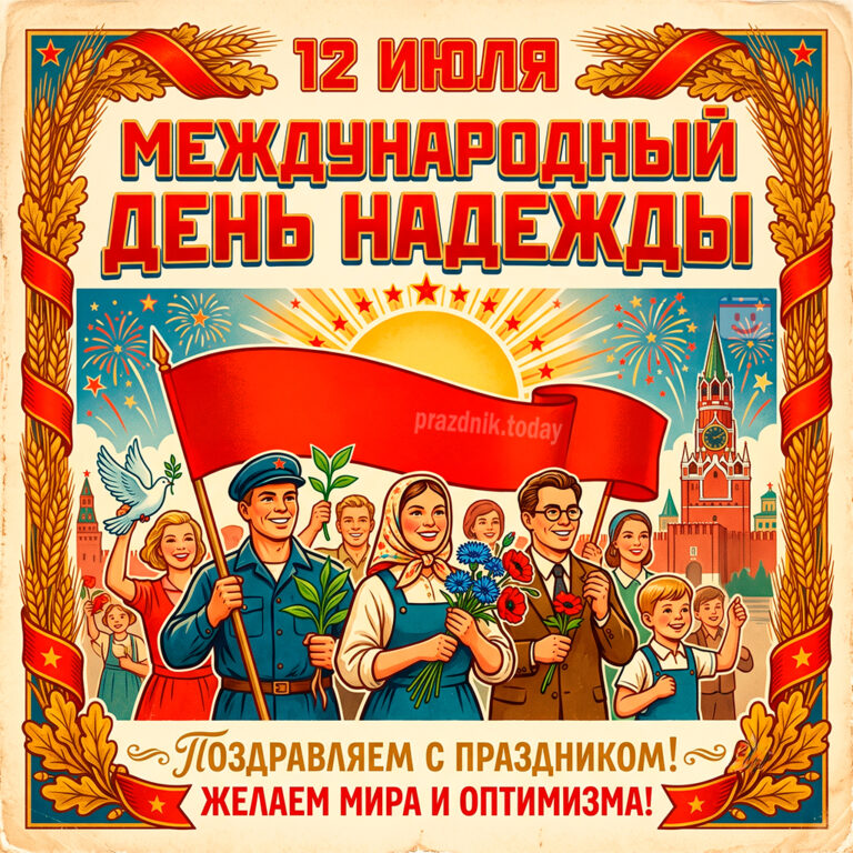 Открытка к Международному дню надежды 12 июля