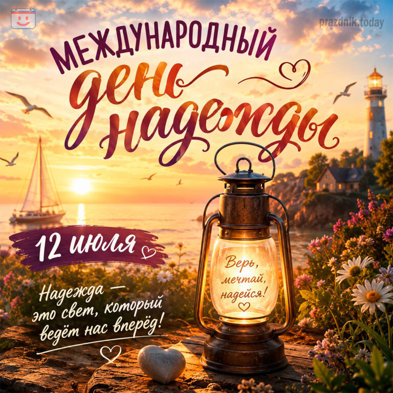 Открытка к Международному дню надежды 12 июля