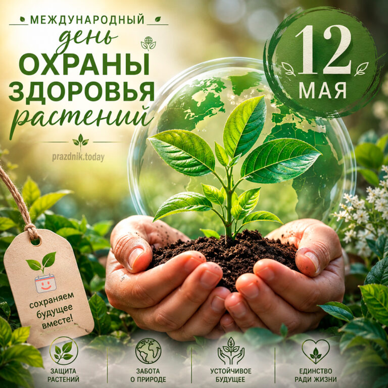 Открытка к Международному дню охраны здоровья растений 12 мая