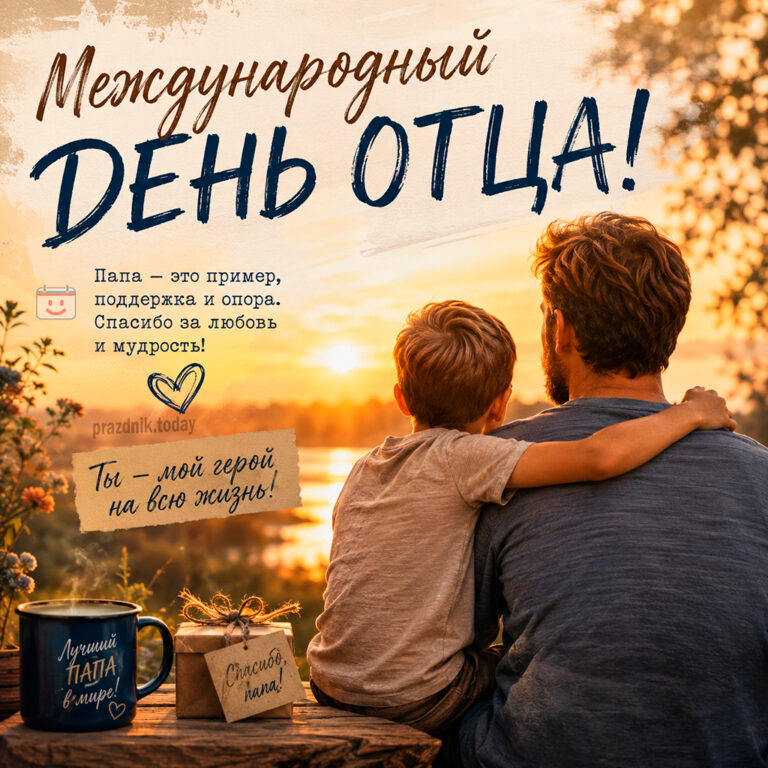 Открытка к Международному дню отца