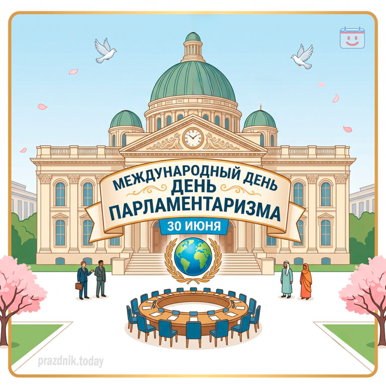 Открытка ко дню парламентаризма 30 июня