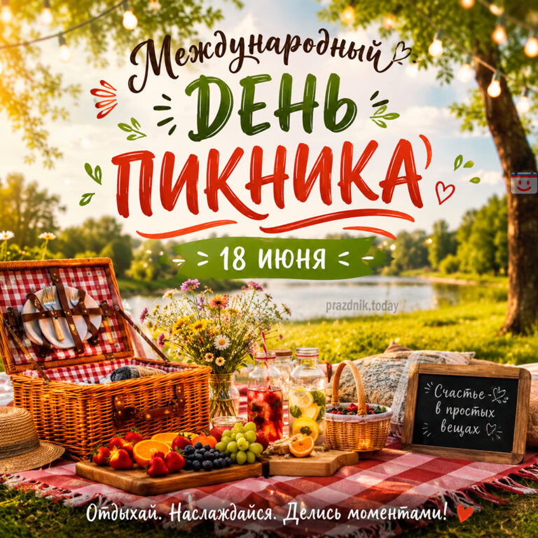 Открытка к Международному дню пикника 18 июня