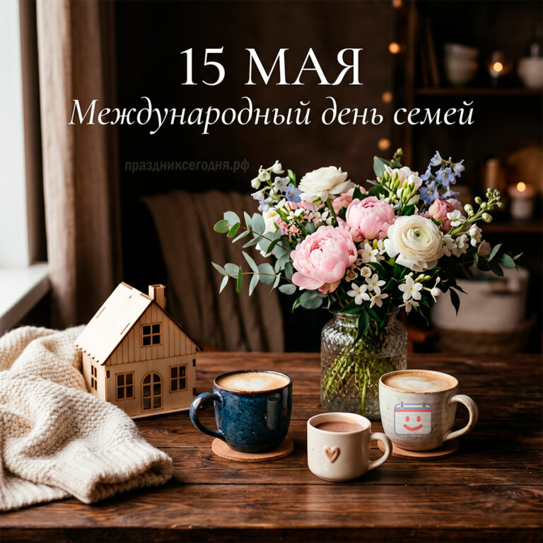 Открытка к Международному дню семей 15 мая