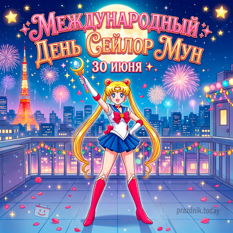 Открытка к Международному дню Сейлор Мун 30 июня