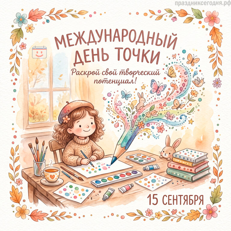 Открытка к Международному дню точки 15 сентября