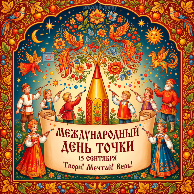Открытка к Международному дню точки 15 сентября