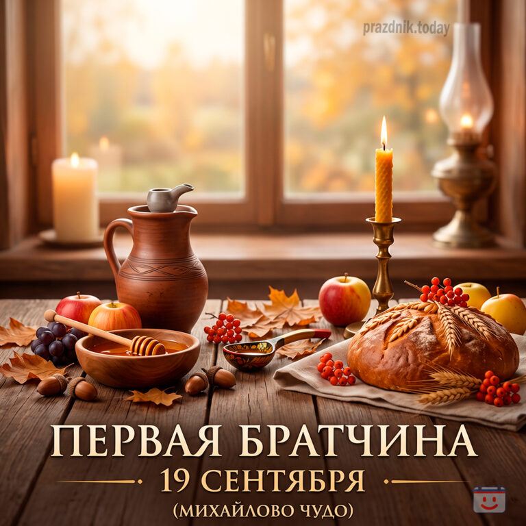 Открытка для праздника Михайлово чудо 19 сентября