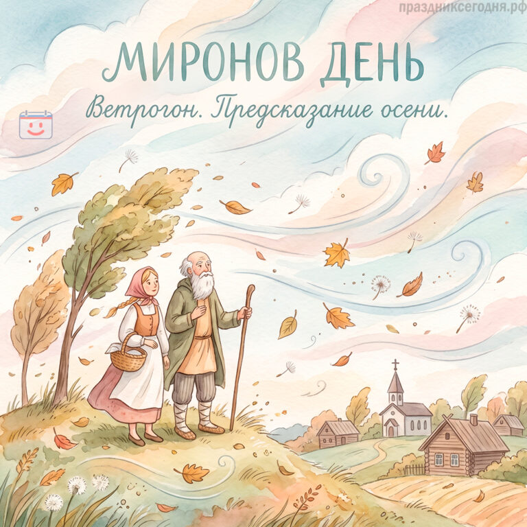 Открытка к Миронову Ветрогону 21 августа
